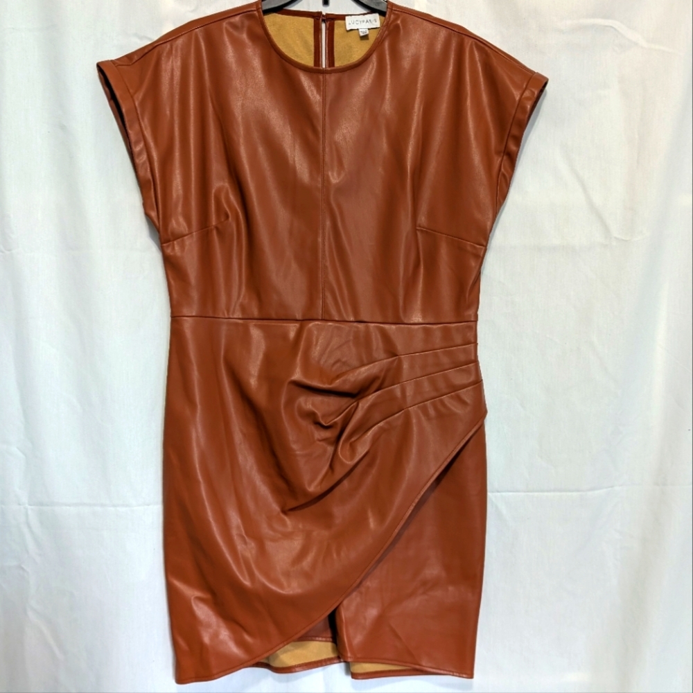Sexy Leather feel dress